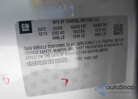 2014 Cadillac Cts Vsport Premium from USA, damaged, VIN 1G6AV5S87E0155323